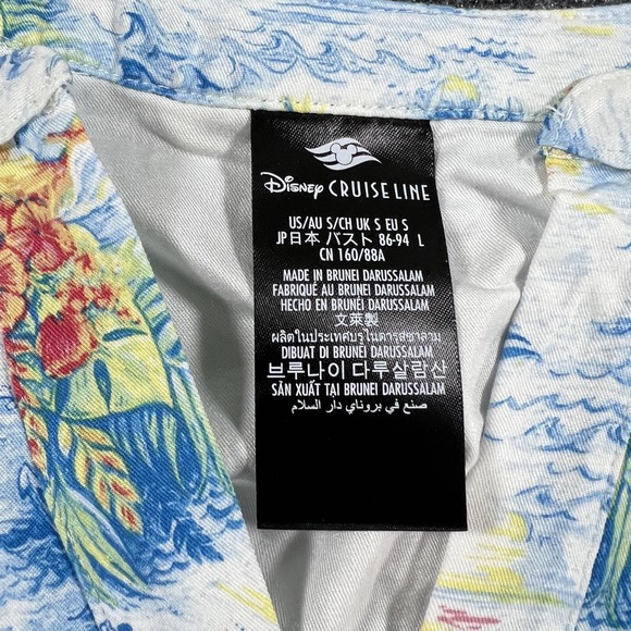 Disney Cruise Line Dress Womens Small Mickey Floral Tank Sundress Tropical - Picture 3 of 16